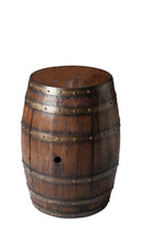 Lovell 18 in. W Round Wood Rustic Barrel Side Table with Storage by Butler Specialty Company