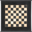 Frankie 18 in. W Square Fossil Stone and Metal Small Game Table by Butler Specialty Company