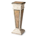 Augustus 14 in. W x 41 in. H Etched Fossil Stone Pedestal Stand by Butler Specialty Company