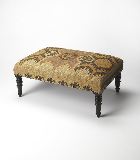 Mesquite 36 in. W Rectangular Jute and Wood Cocktail Ottoman by Butler Specialty Company