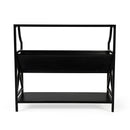 Keats 36 in. W Rectangular Iron 2-Tier Library Bookcase by Butler Specialty Company