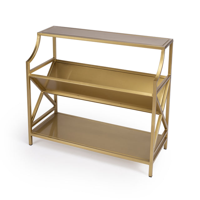 Keats 36 in. W Rectangular Iron 2-Tier Library Bookcase by Butler Specialty Company
