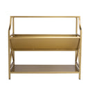 Keats 36 in. W Rectangular Iron 2-Tier Library Bookcase by Butler Specialty Company