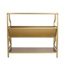 Keats 36 in. W Rectangular Iron 2-Tier Library Bookcase by Butler Specialty Company