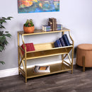 Keats 36 in. W Rectangular Iron 2-Tier Library Bookcase by Butler Specialty Company