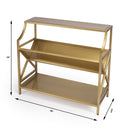 Keats 36 in. W Rectangular Iron 2-Tier Library Bookcase by Butler Specialty Company