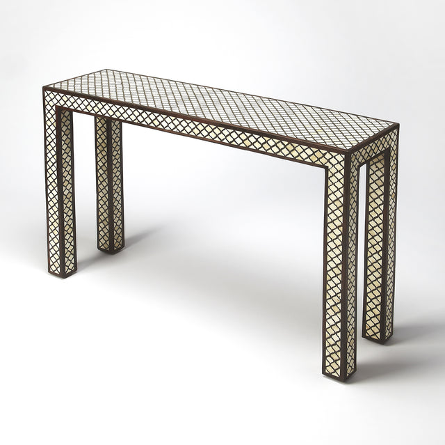 Basan 43.5 in. W Wood & Bone Inlay Console Table by Butler Specialty Company