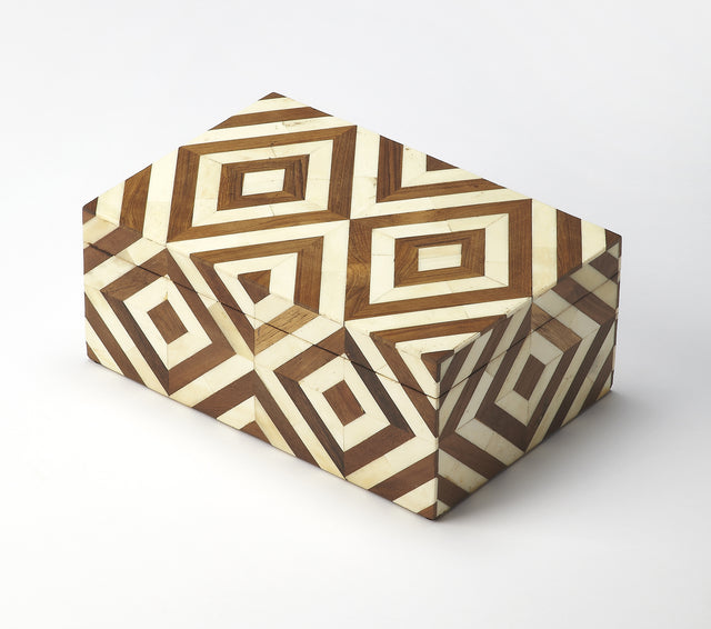 Maya 12 in. W Wood & Bone Inlay Storage Box by Butler Specialty Company