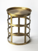 Regis 18.5 in. W Round Metal Industrial Chic Side Table by Butler Specialty Company