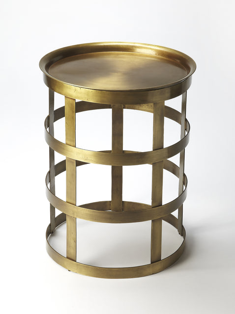 Regis 18.5 in. W Round Metal Industrial Chic Side Table by Butler Specialty Company