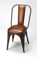 Riggins Iron & Leather Side Chair by Butler Specialty Company