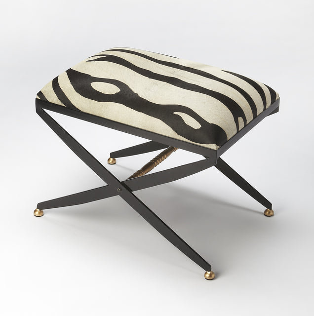 Liddy 24 in. W Hair-On-Hide Accent Stool by Butler Specialty Company
