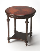 Hellinger 24 in. W Round Wood Tall End Table with Open Shelf by Butler Specialty Company