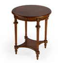 Hellinger 24 in. W Round Wood Tall End Table with Open Shelf by Butler Specialty Company