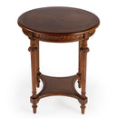 Hellinger 24 in. W Round Wood Tall End Table with Open Shelf by Butler Specialty Company