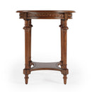 Hellinger 24 in. W Round Wood Tall End Table with Open Shelf by Butler Specialty Company