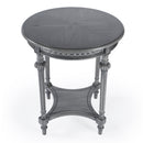 Hellinger 24 in. W Round Wood Tall End Table with Open Shelf by Butler Specialty Company