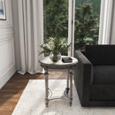 Hellinger 24 in. W Round Wood Tall End Table with Open Shelf by Butler Specialty Company