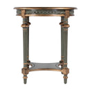 Hellinger 24 in. W Round Wood Tall End Table with Open Shelf by Butler Specialty Company