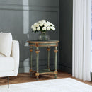 Hellinger 24 in. W Round Wood Tall End Table with Open Shelf by Butler Specialty Company