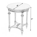 Hellinger 24 in. W Round Wood Tall End Table with Open Shelf by Butler Specialty Company