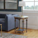 Hellinger 24 in. W Round Wood Tall End Table with Open Shelf by Butler Specialty Company