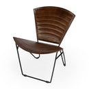 Felix Iron & Leather Accent Chair by Butler Specialty Company