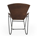 Felix Iron & Leather Accent Chair by Butler Specialty Company