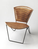Felix Iron & Leather Accent Chair by Butler Specialty Company