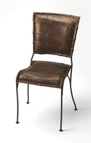 Maverick Iron & Leather Side Chair by Butler Specialty Company