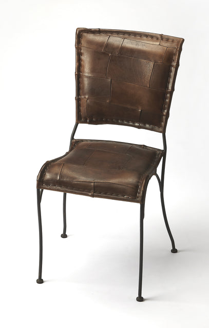 Maverick Iron & Leather Side Chair by Butler Specialty Company