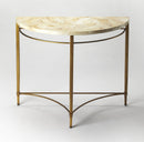 Marlena 35 in. W Demilune Shell and Metal Console Table by Butler Specialty Company