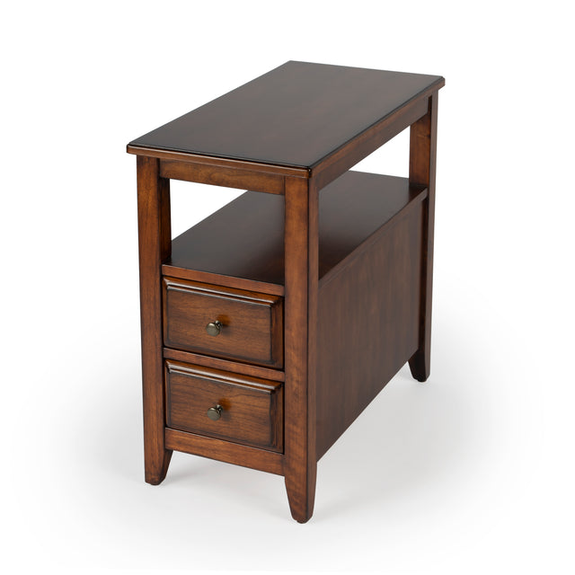 Marcus 12 in. W Rectangular Wood 2 Drawer Side Table with Top Open Shelf by Butler Specialty Company