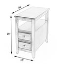 Marcus 12 in. W Rectangular Wood 2 Drawer Side Table with Top Open Shelf by Butler Specialty Company