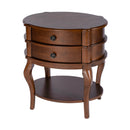 Ethel 25 in. W Oval Wood 2 Drawer Accent Table with Open Shelf by Butler Specialty Company