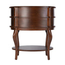 Ethel 25 in. W Oval Wood 2 Drawer Accent Table with Open Shelf by Butler Specialty Company