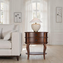 Ethel 25 in. W Oval Wood 2 Drawer Accent Table with Open Shelf by Butler Specialty Company