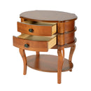 Ethel 25 in. W Oval Wood 2 Drawer Accent Table with Open Shelf by Butler Specialty Company