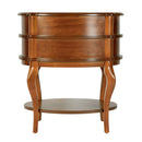 Ethel 25 in. W Oval Wood 2 Drawer Accent Table with Open Shelf by Butler Specialty Company
