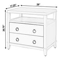 Highbury 28 in. W Rectangular Wood 2 Drawer Nightstand with Open Shelf by Butler Specialty Company
