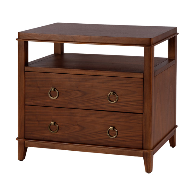 Highbury 28 in. W Rectangular Wood 2 Drawer Nightstand with Open Shelf by Butler Specialty Company