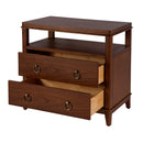 Highbury 28 in. W Rectangular Wood 2 Drawer Nightstand with Open Shelf by Butler Specialty Company