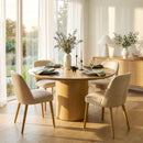 Coral 54 in. W Round Wood Pedestal Dining Table by Butler Specialty Company