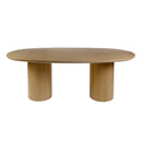 Coral 84 in. W Oval Wood Double Pedestal Dining Table by Butler Specialty Company