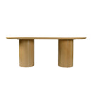 Coral 84 in. W Oval Wood Double Pedestal Dining Table by Butler Specialty Company