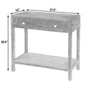 Como 31.5 in. W Rectangular Banana Leaf 1 Drawer Console Table with Lower Open Shelf by Butler Specialty Company