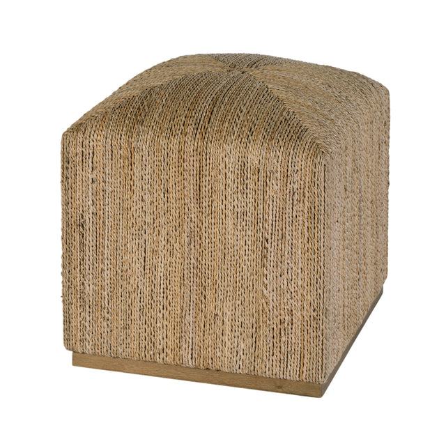 Como 17 in. W Square Banana Leaf Accent Stool by Butler Specialty Company