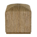 Como 17 in. W Square Banana Leaf Accent Stool by Butler Specialty Company
