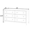 Dana 60 in. W Rectangular Wood 6 Drawer Dresser by Butler Specialty Company