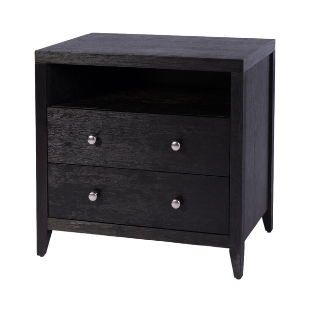 Dana 28 in. W Rectangular Wood 2 Drawer Nightstand with Top Shelf by Butler Specialty Company